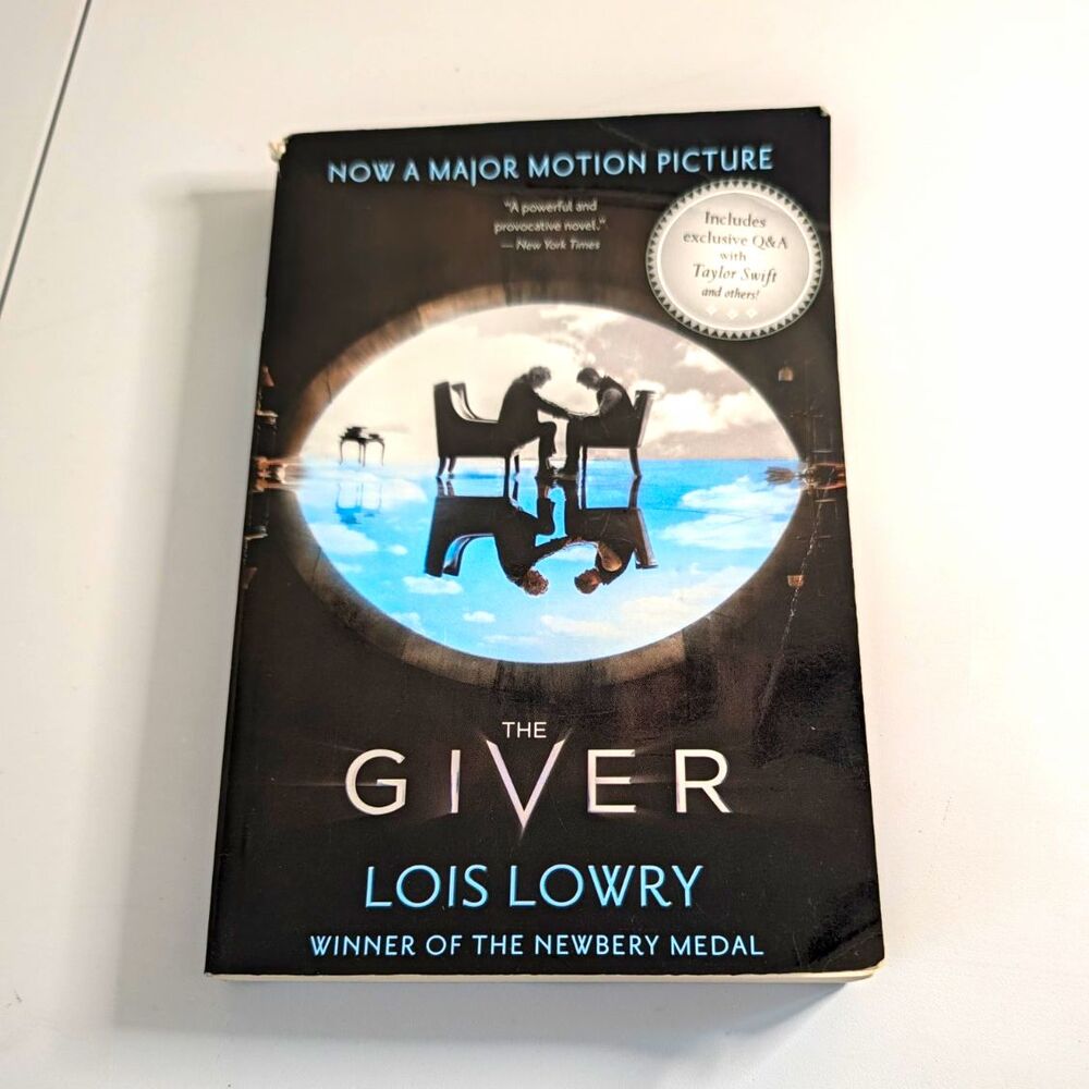 The Giver by Lois Lowry Paperback Movie Tie-In YA Dystopian The Giver Quartet